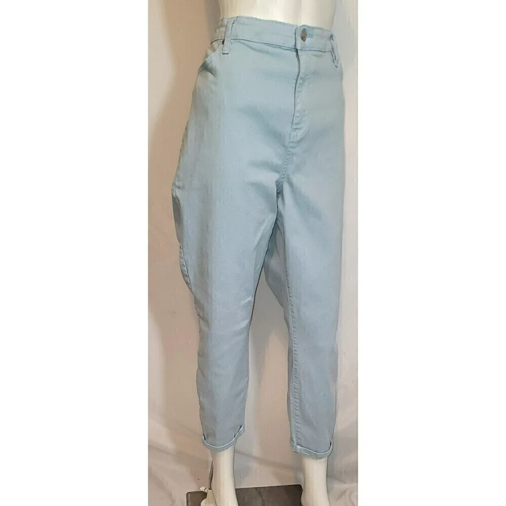 Buffalo David Bitton Jeans Fog Blue High Rise Havana Ankle Jeans - Size 16